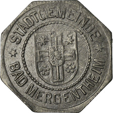 Coin, Germany, Kleingeldersatz, Mergentheim, 5 Pfennig, 1920, AU(50-53), Zinc