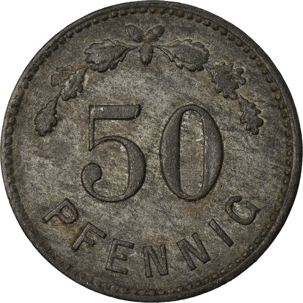 Coin, Germany, Notgeld, Minden, 50 Pfennig, AU(50-53), Zinc