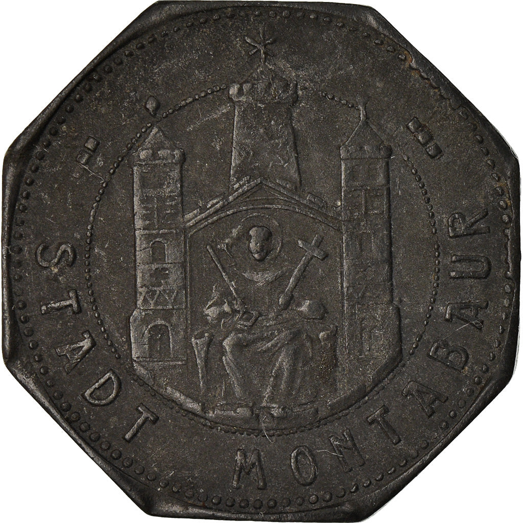 Moneta, Germania, Kleingeldersatzmarke, Montabaur, 5 Pfennig, BB, Zinco