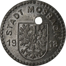 Coin, Germany, Kleingeldersatzmarke, Mosbach, 10 Pfennig, AU(50-53), Zinc