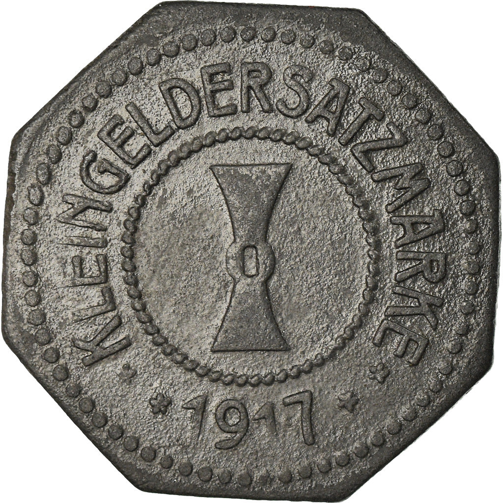 Coin, Germany, Kleingeldersatzmarke, Mühlhausen, 10 Pfennig, 1917, EF(40-45)