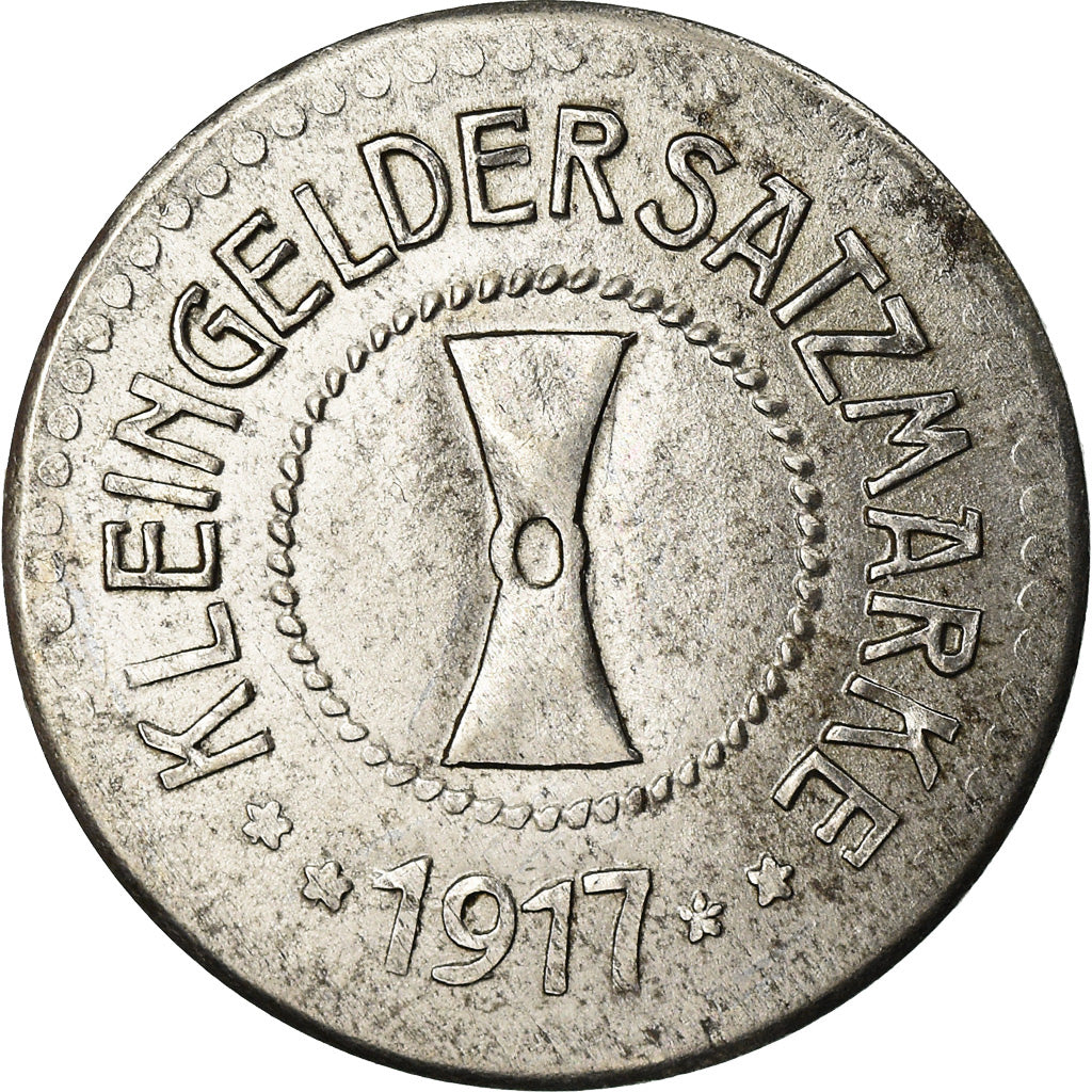 Moeda, Alemanha, Kleingeldersatzmarke, Mühlhausen, 10 Pfennig, 1917, AU(50-53)