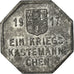 Coin, Germany, Kriegsgeld, Mülheim, 25 Pfennig, 1917, AU(50-53), Zinc