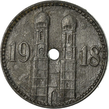 Moeda, Alemanha, Notgeld, München, 15 Pfennig, 1918, EF(40-45), Zinco