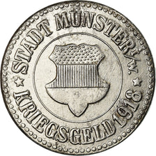 Coin, Germany, Kriegsgeld, Munster, 10 Pfennig, 1918, AU(55-58), Iron