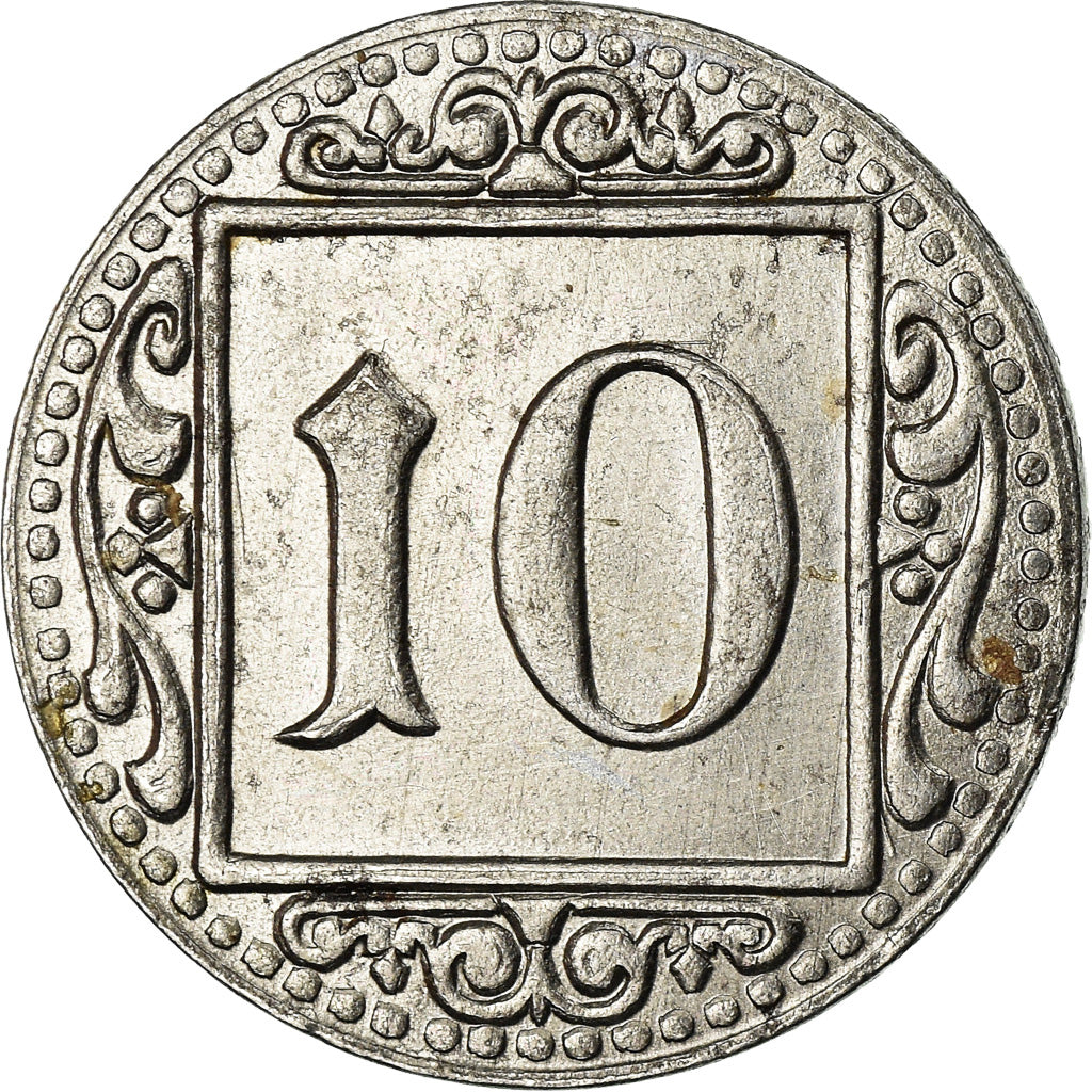Coin, Germany, Kriegsgeld, Munster, 10 Pfennig, 1918, AU(55-58), Iron