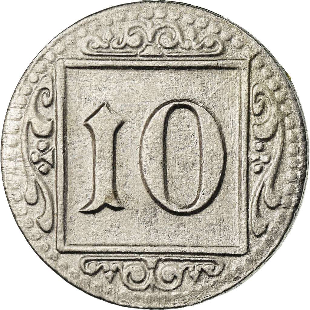 Coin, Germany, Kriegsgeld, Munster, 10 Pfennig, 1918, AU(50-53), Iron