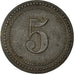Coin, Germany, Gefangenenlager, Munster, 5 Pfennig, EF(40-45), Zinc