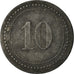 Coin, Germany, Gefangenenlager, Munster, 10 Pfennig, EF(40-45), Zinc