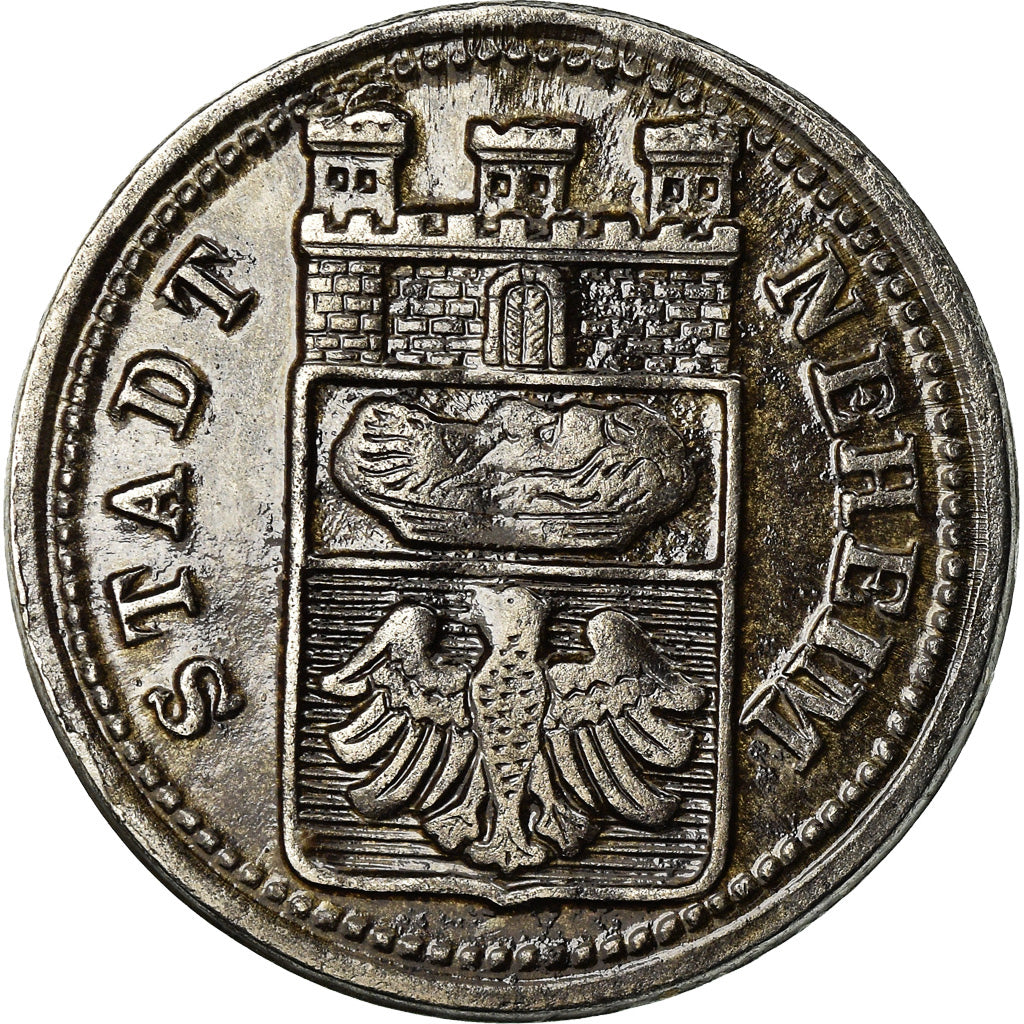 Coin, Germany, Notgeld, Neheim, 10 Pfennig, 1917, AU(50-53), Iron