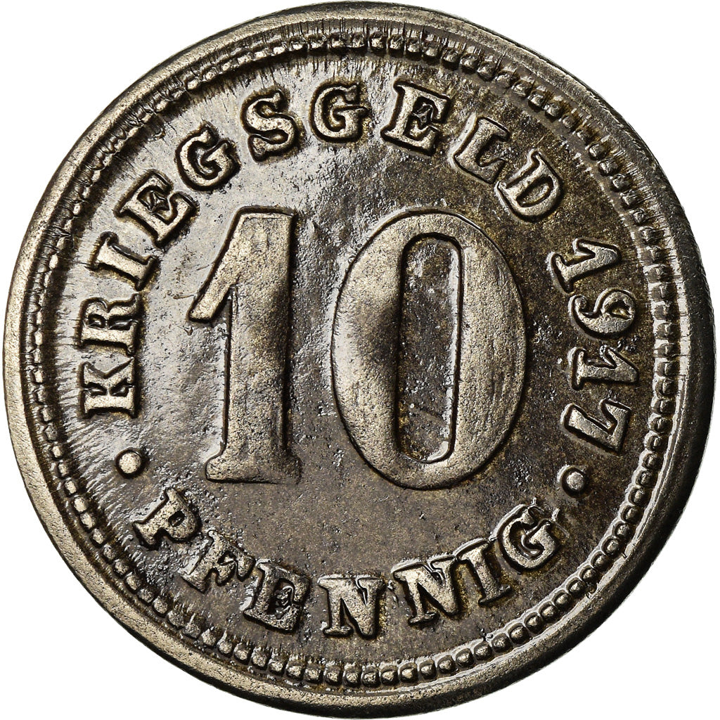 Coin, Germany, Notgeld, Neheim, 10 Pfennig, 1917, AU(50-53), Iron