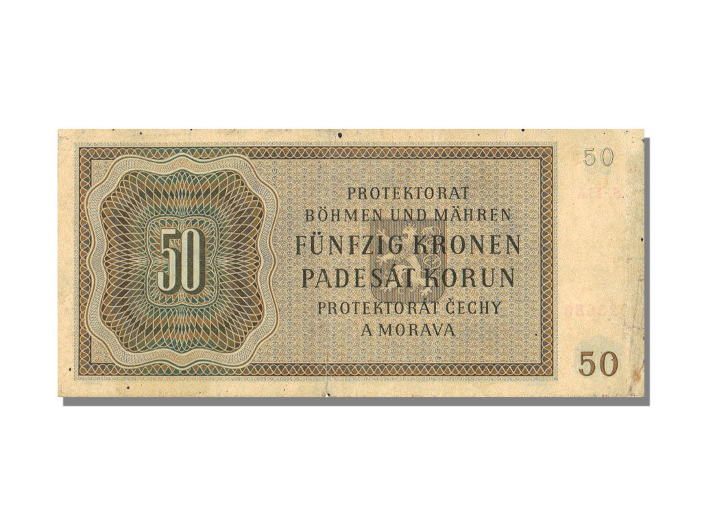 Bohemia and Moravia, 50 Korun, 1944, 1944-09-25, AU(50-53), 15A