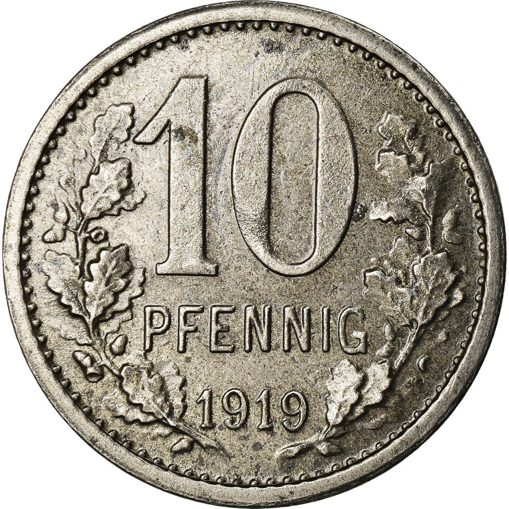 Coin, Germany, Notgeld, Neheim, 10 Pfennig, 1919, AU(55-58), Iron