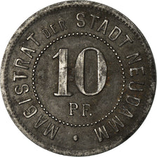 Coin, Germany, Kleingeldersatz, Neudamm, 10 Pfennig, AU(50-53), Iron