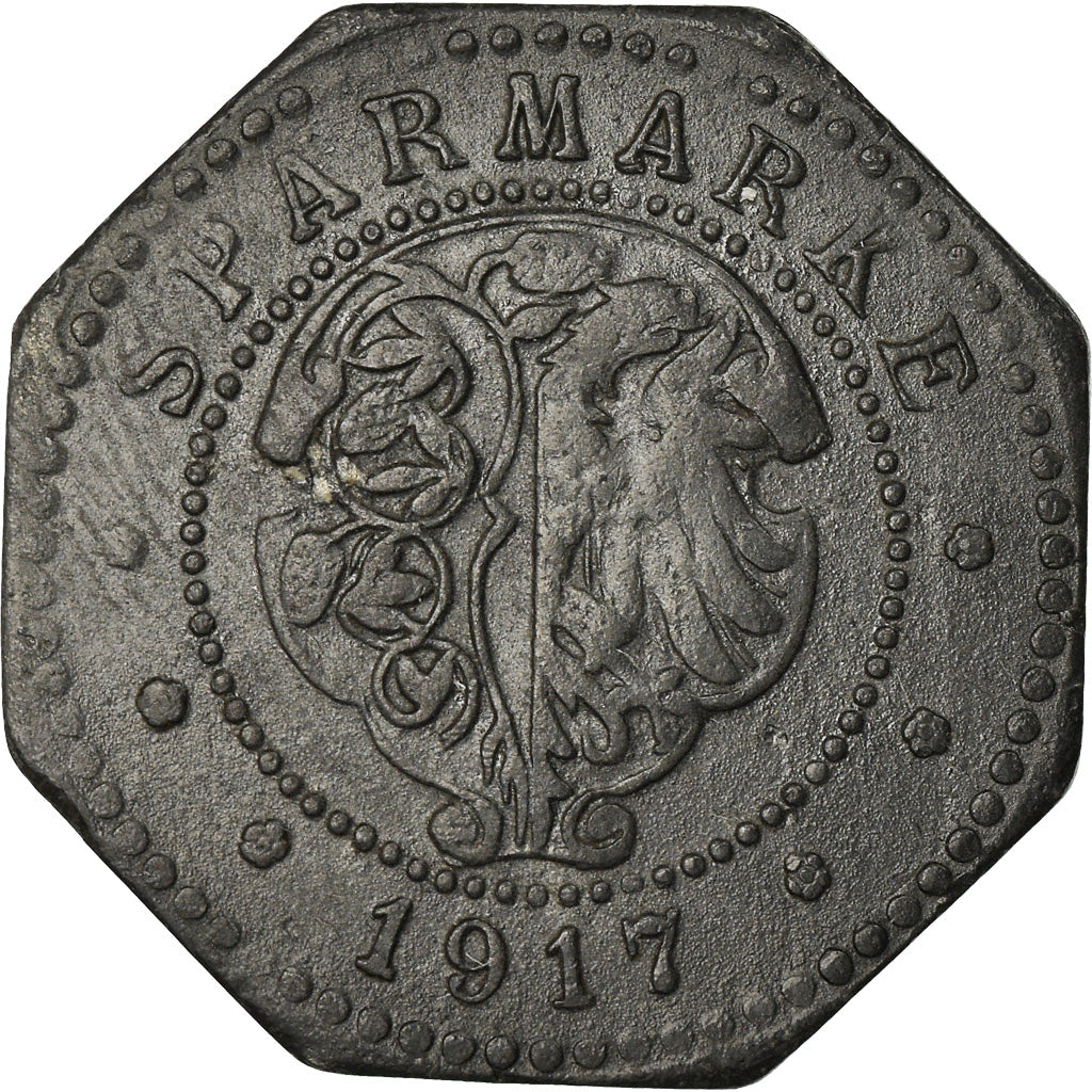 Münze, Deutschland, Sparmarke, Neumarkt, 10 Pfennig, 1917, SS, Zinc