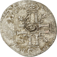 Moneta, Francia, Louis XIV, Quinzain aux 8 L, Uncertain date, Lyon, MB