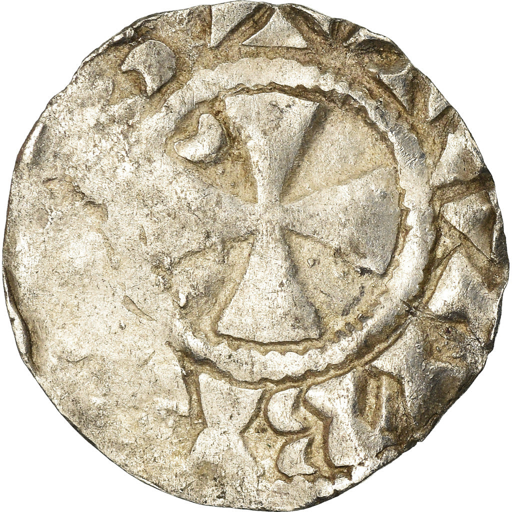 Coin, France, Picardie, Anonymous, Denarius, Amiens, VF(20-25), Silver