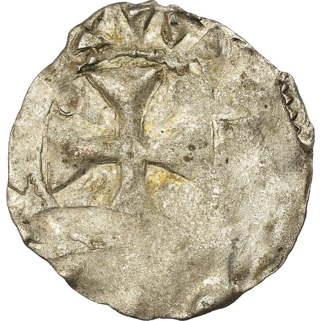 Coin, France, Picardie, Anonymous, Denarius, Amiens, VF(20-25), Silver
