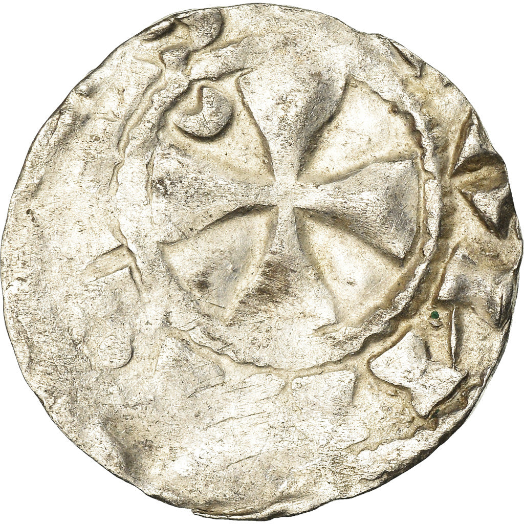 Coin, France, Picardie, Anonymous, Denarius, Amiens, VF(20-25), Silver