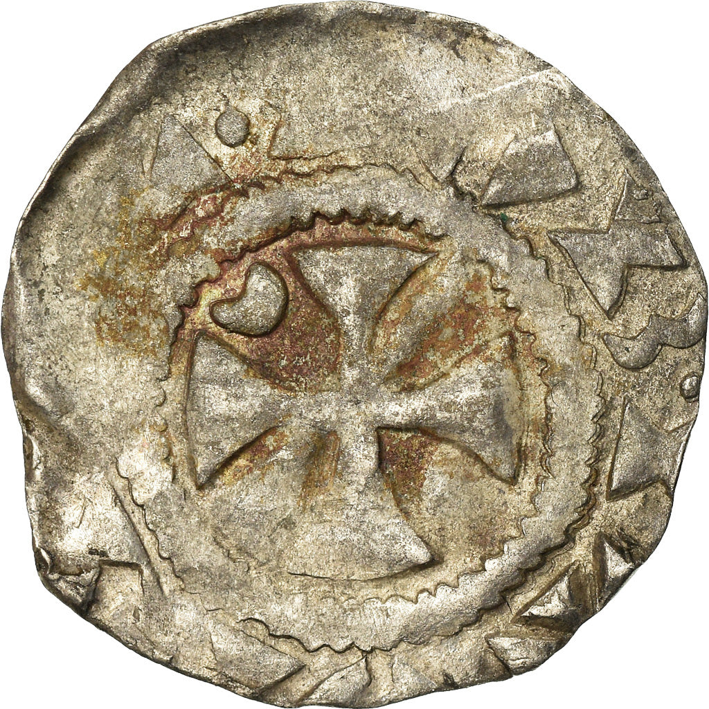 Coin, France, Picardie, Anonymous, Denarius, Amiens, VF(20-25), Silver