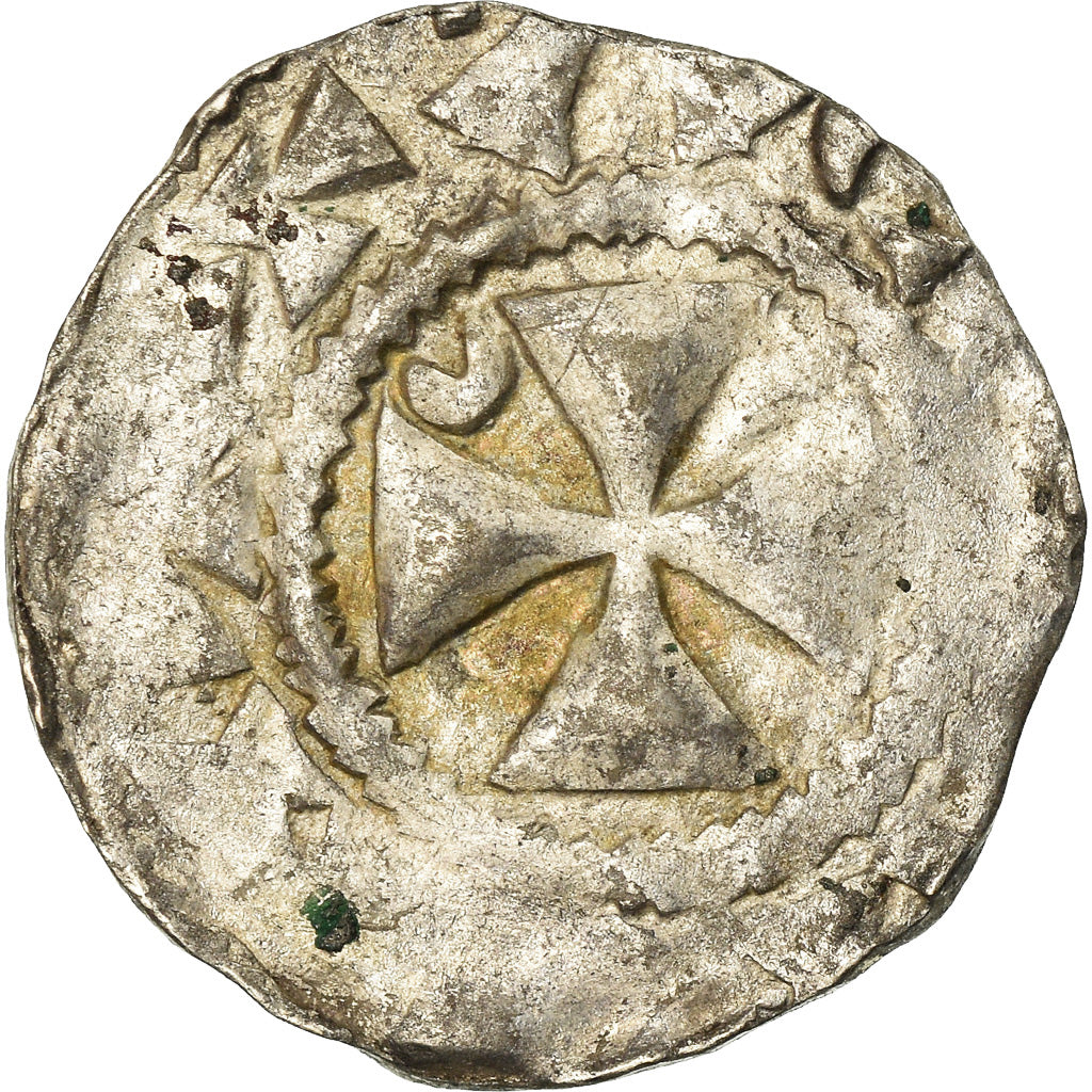 Coin, France, Picardie, Anonymous, Denarius, Amiens, VF(20-25), Silver