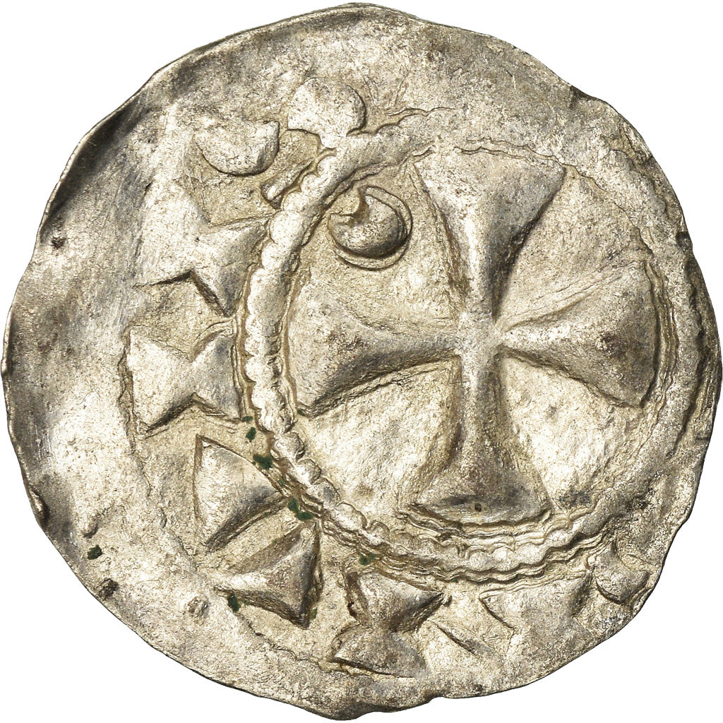Coin, France, Picardie, Anonymous, Denarius, Amiens, VF(20-25), Silver