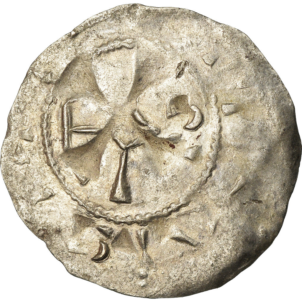 Coin, France, Picardie, Anonymous, Denarius, Amiens, VF(20-25), Silver