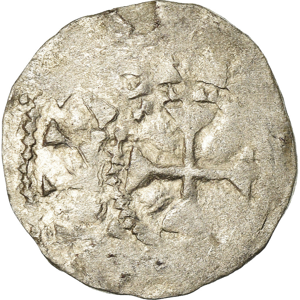 Münze, Frankreich, Picardie, Gautier II, Obol, 986-1027, Amiens, S+, Silber