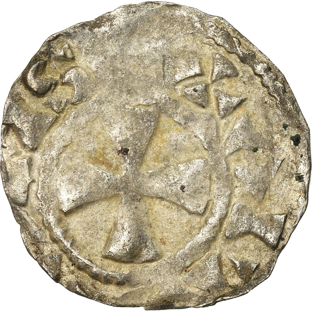 Moneta, Francia, Picardie, Anonymous, Denarius, Amiens, MB, Argento