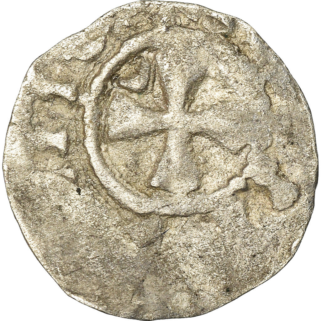 Coin, France, Picardie, Anonymous, Obol, Amiens, VF(20-25), Silver