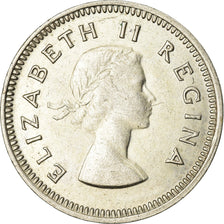 Münze, Südafrika, Elizabeth II, 3 Pence, 1955, SS, Silber, KM:47