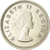 Münze, Südafrika, Elizabeth II, 3 Pence, 1955, SS, Silber, KM:47