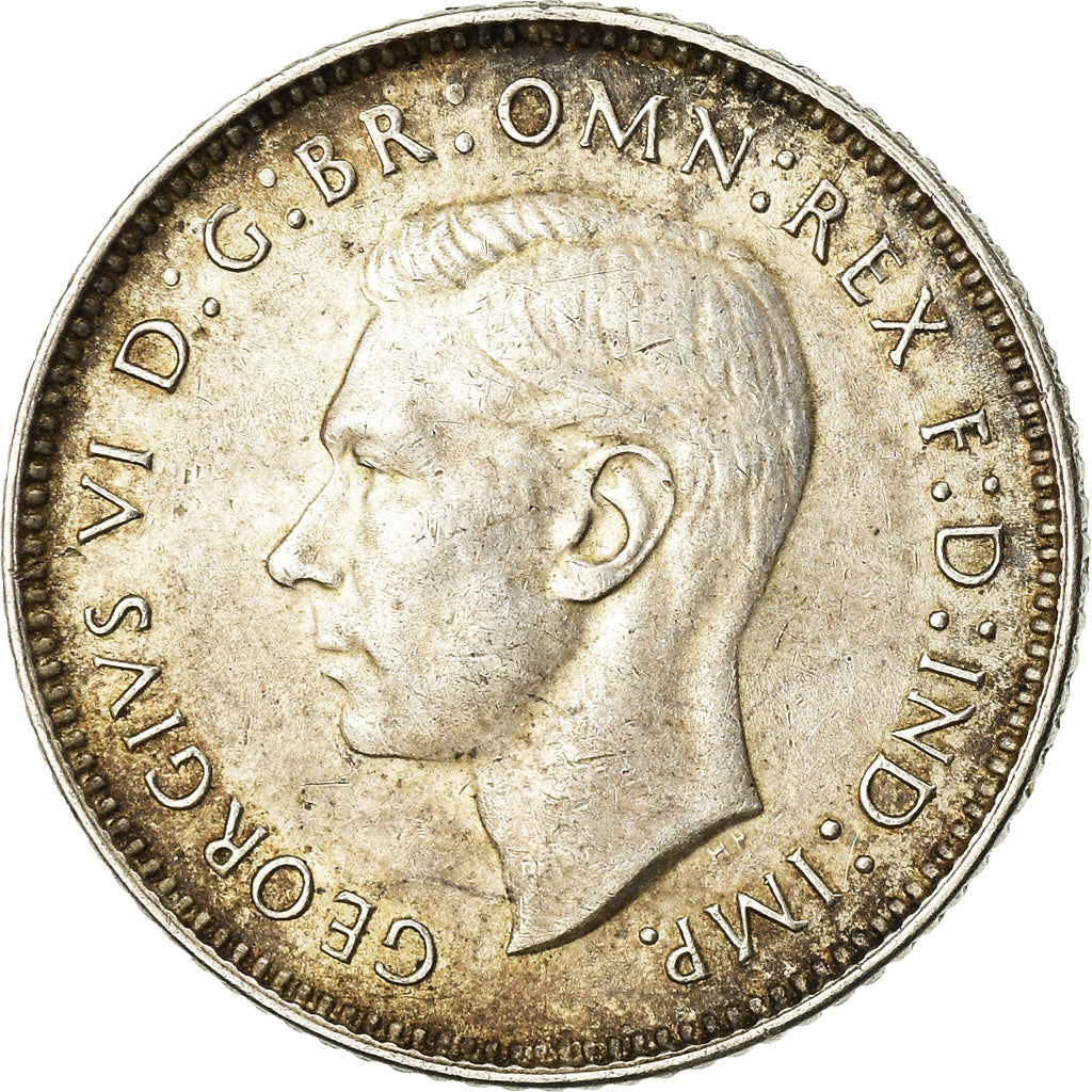 Coin, Australia, George VI, Sixpence, 1943, Sydney, AU(50-53), Silver, KM:38