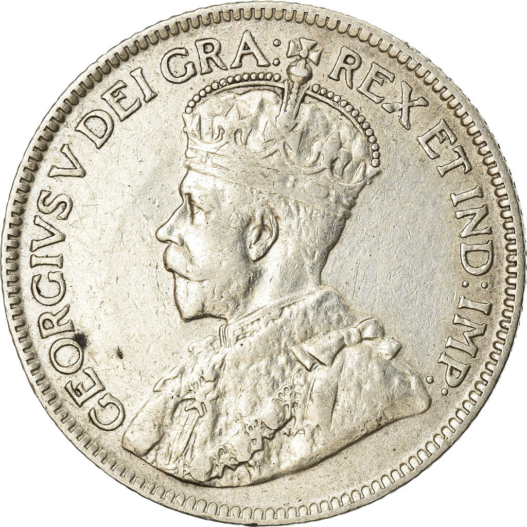 Moneta, Terranova, 25 Cents, 1917, Royal Canadian Mint, Ottawa, BB+, Argento