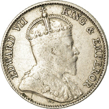 Coin, Straits Settlements, Edward VII, 10 Cents, 1910, Bombay, VF(30-35)