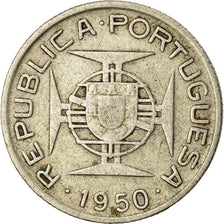 Coin, Mozambique, 2-1/2 Escudos, 1950, VF(30-35), Silver, KM:68