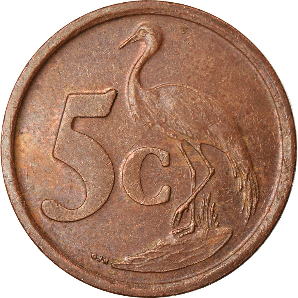 Coin, South Africa, 5 Cents, 2003, AU(50-53), Copper Plated Steel, KM:324