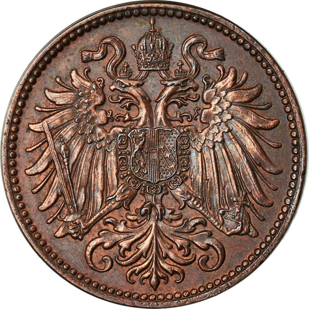 Münze, Österreich, Franz Joseph I, 2 Heller, 1906, VZ, Bronze, KM:2801