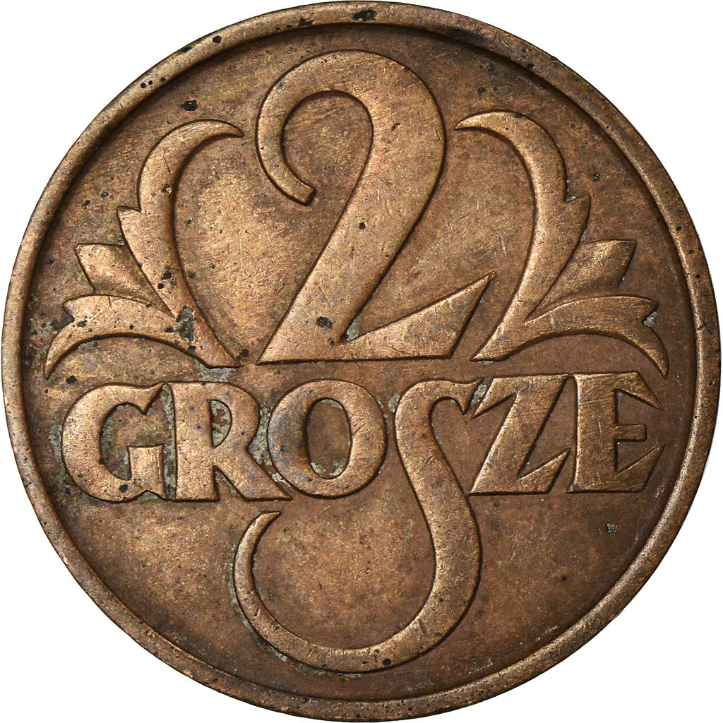 Coin, Poland, 2 Grosze, 1928, Warsaw, EF(40-45), Bronze, KM:9a