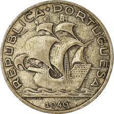 Monnaie, Portugal, 5 Escudos, 1946, TB+, Argent, KM:581