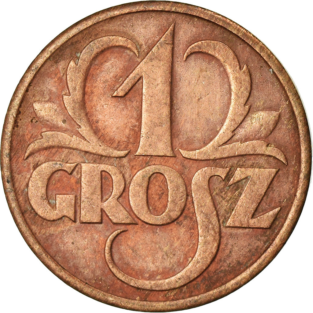 Coin, Poland, Grosz, 1931, Warsaw, EF(40-45), Bronze, KM:8a
