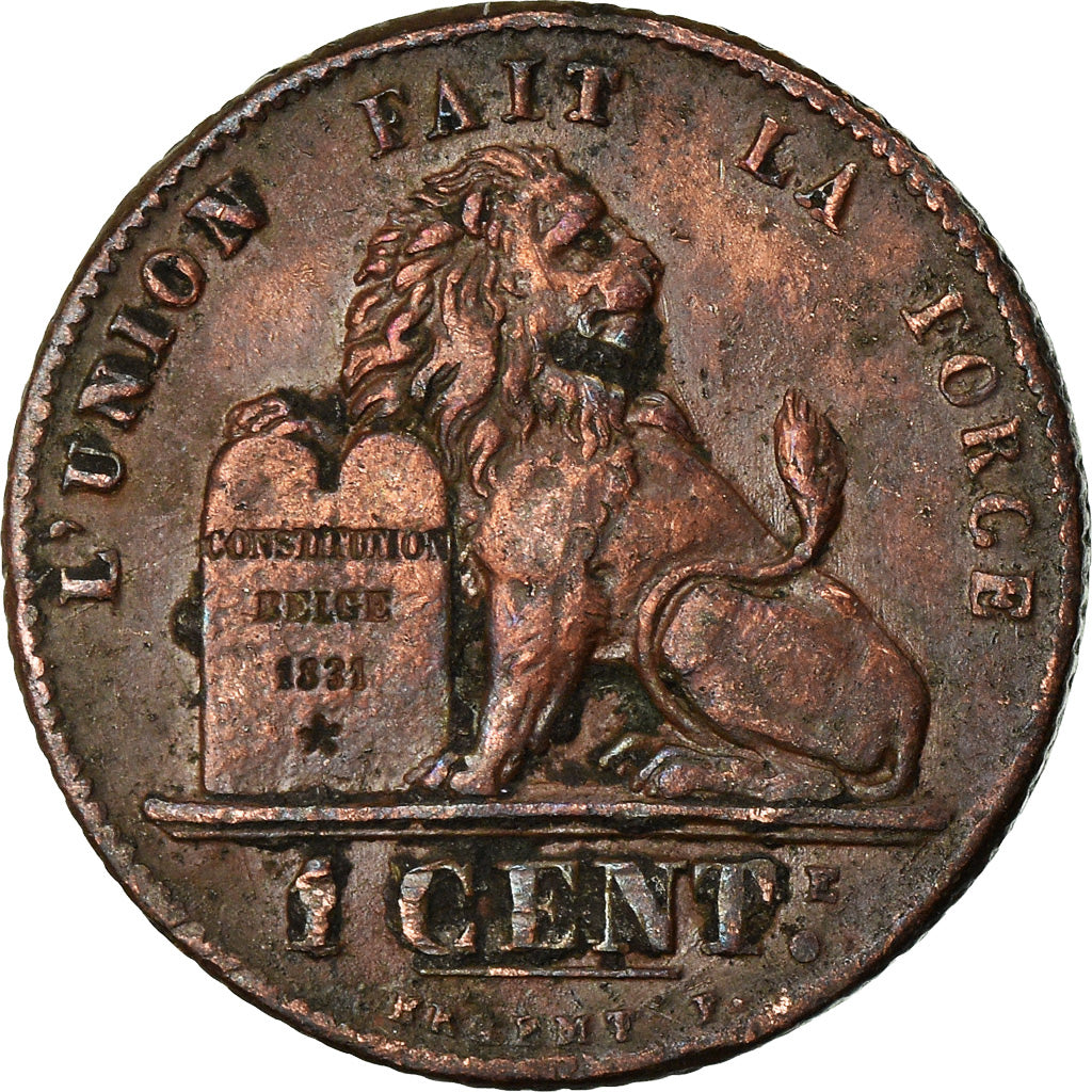 Coin, Belgium, Centime, 1914, EF(40-45), Copper, KM:76