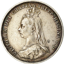Great Britain, Victoria, 3 Pence, 1888, AU(50-53), Silver, KM:758