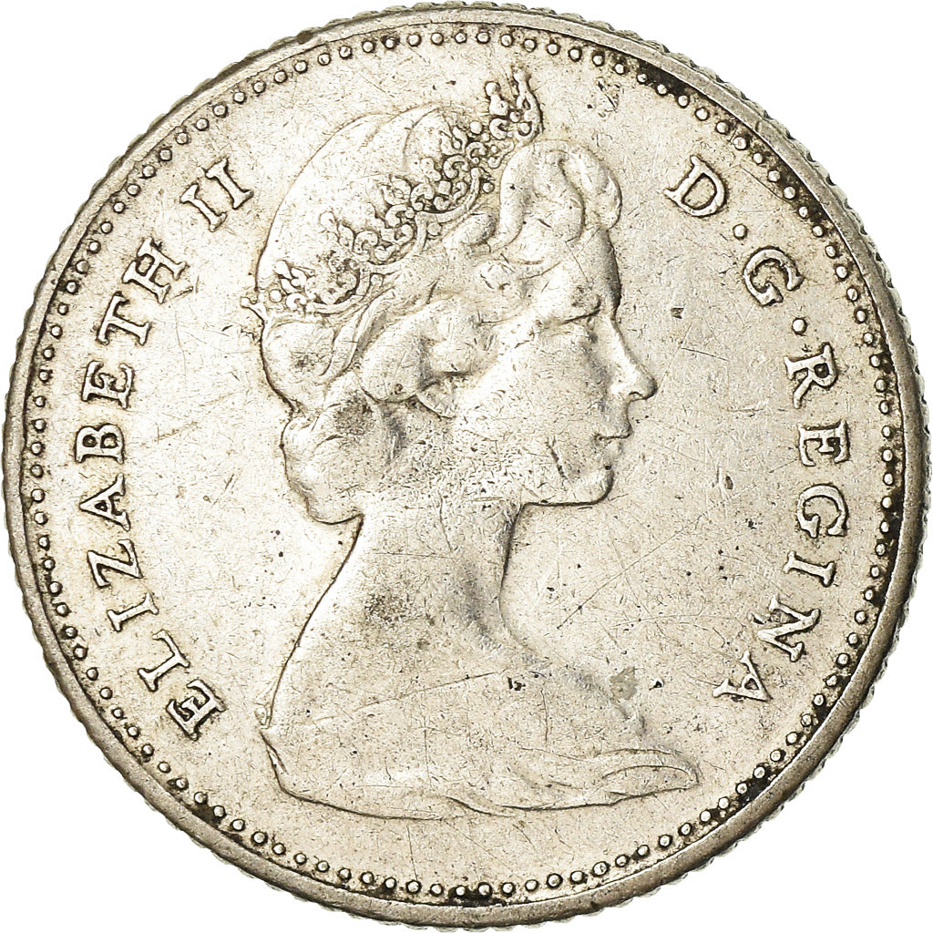 Moneta, Canada, Elizabeth II, 10 Cents, 1967, Royal Canadian Mint, Ottawa