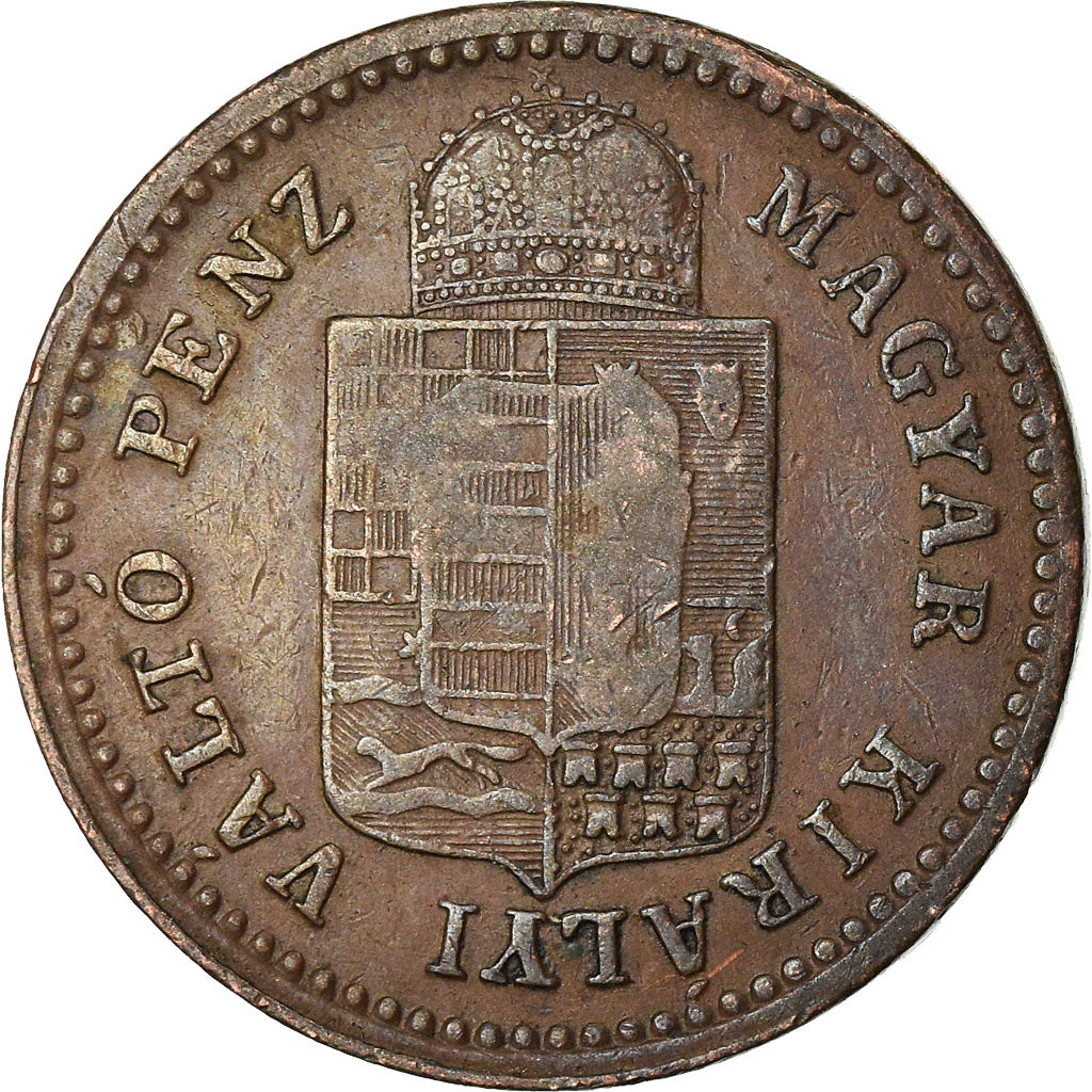 Coin, Hungary, Franz Joseph I, Krajczar, 1883, Kremnitz, EF(40-45), Copper