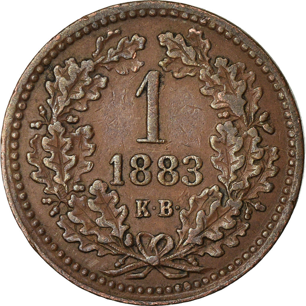 Coin, Hungary, Franz Joseph I, Krajczar, 1883, Kremnitz, EF(40-45), Copper