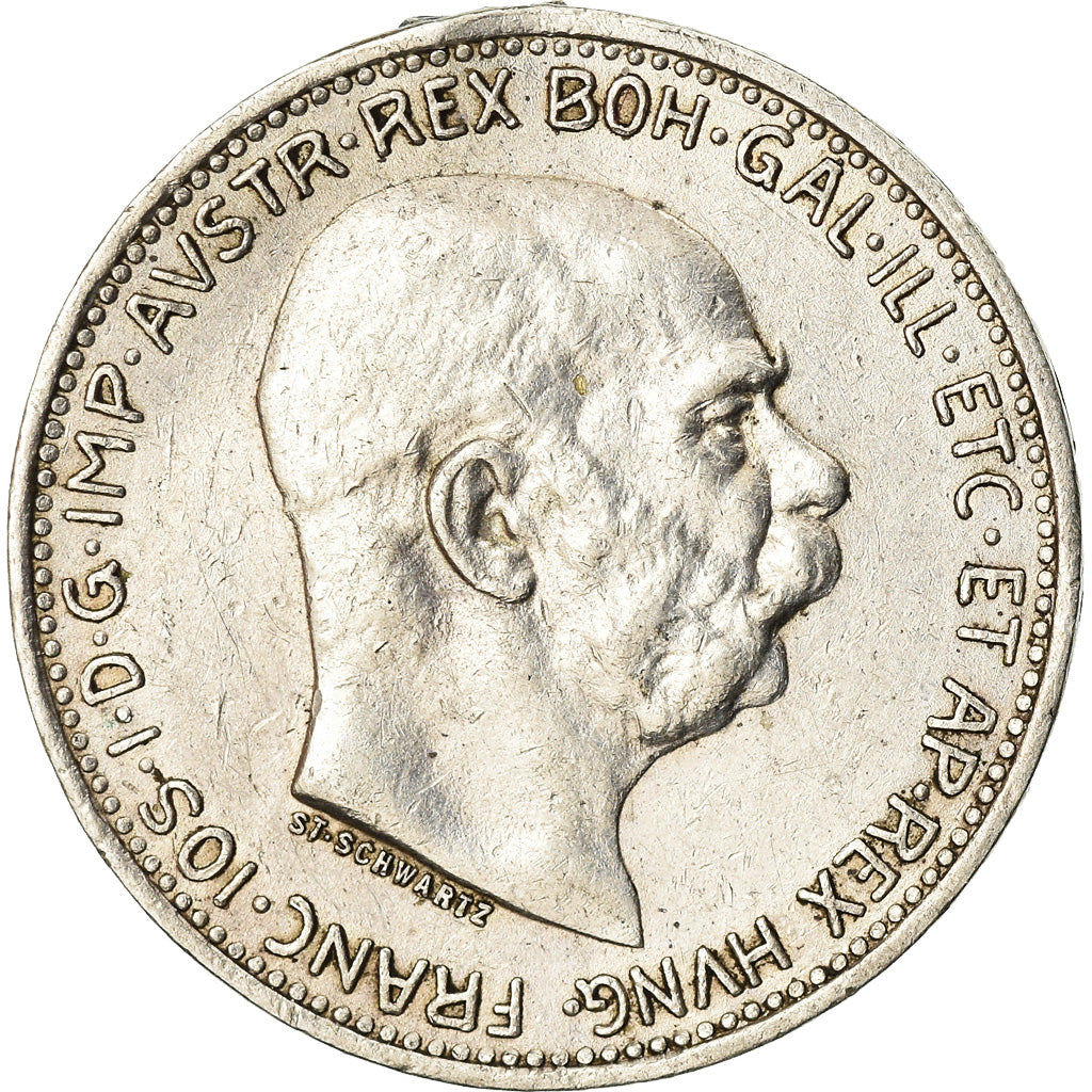Moneta, Austria, Franz Joseph I, Corona, 1912, BB, Argento, KM:2820
