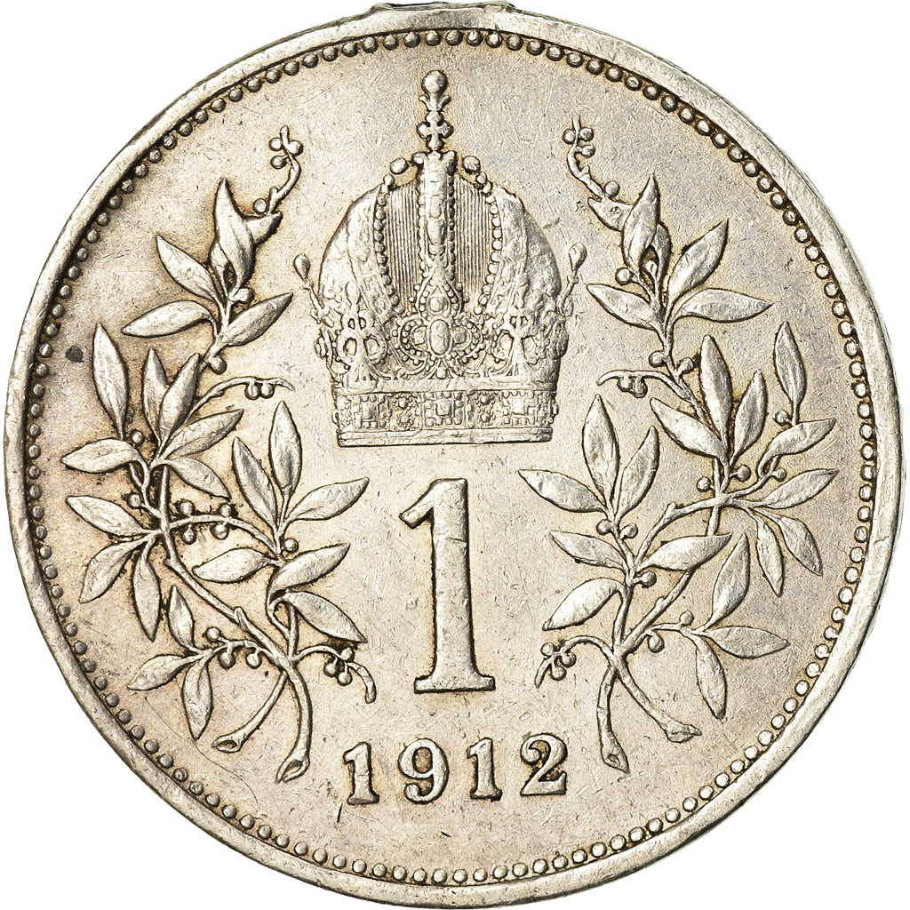 Moneta, Austria, Franz Joseph I, Corona, 1912, BB, Argento, KM:2820