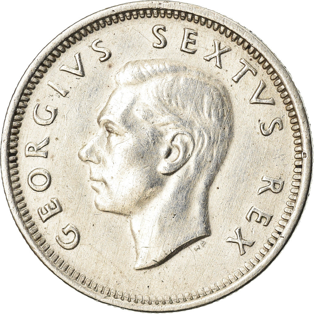 Moneta, Sudafrica, George VI, 6 Pence, 1948, SPL-, Argento, KM:36.1