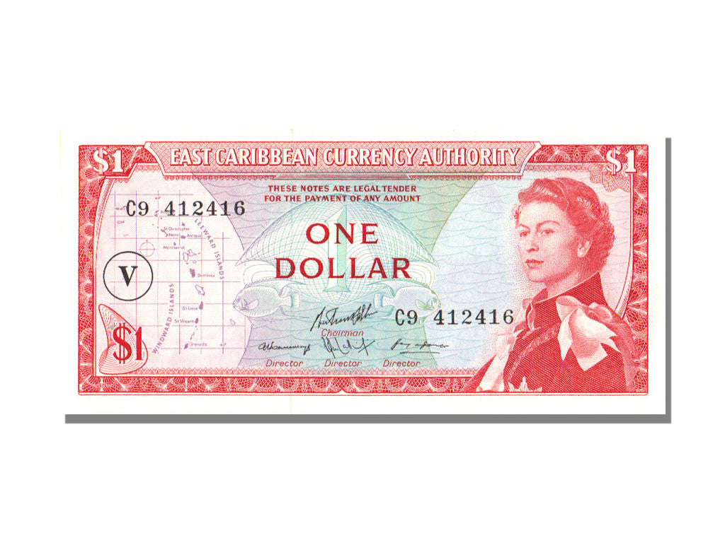 Banknote, East Caribbean States, 1 Dollar, UNC(65-70)